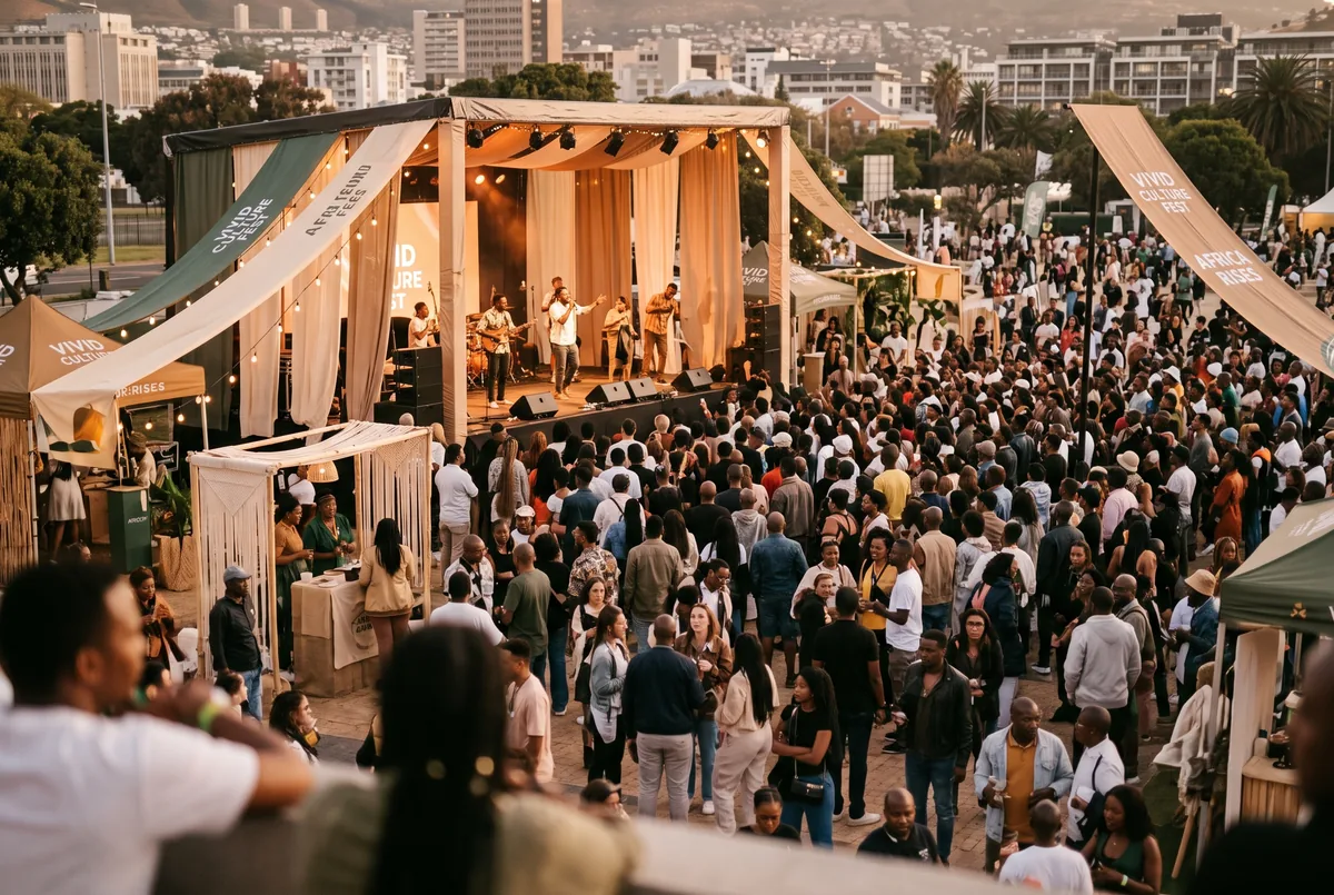 Crowd at a live outdoor event in South Africa